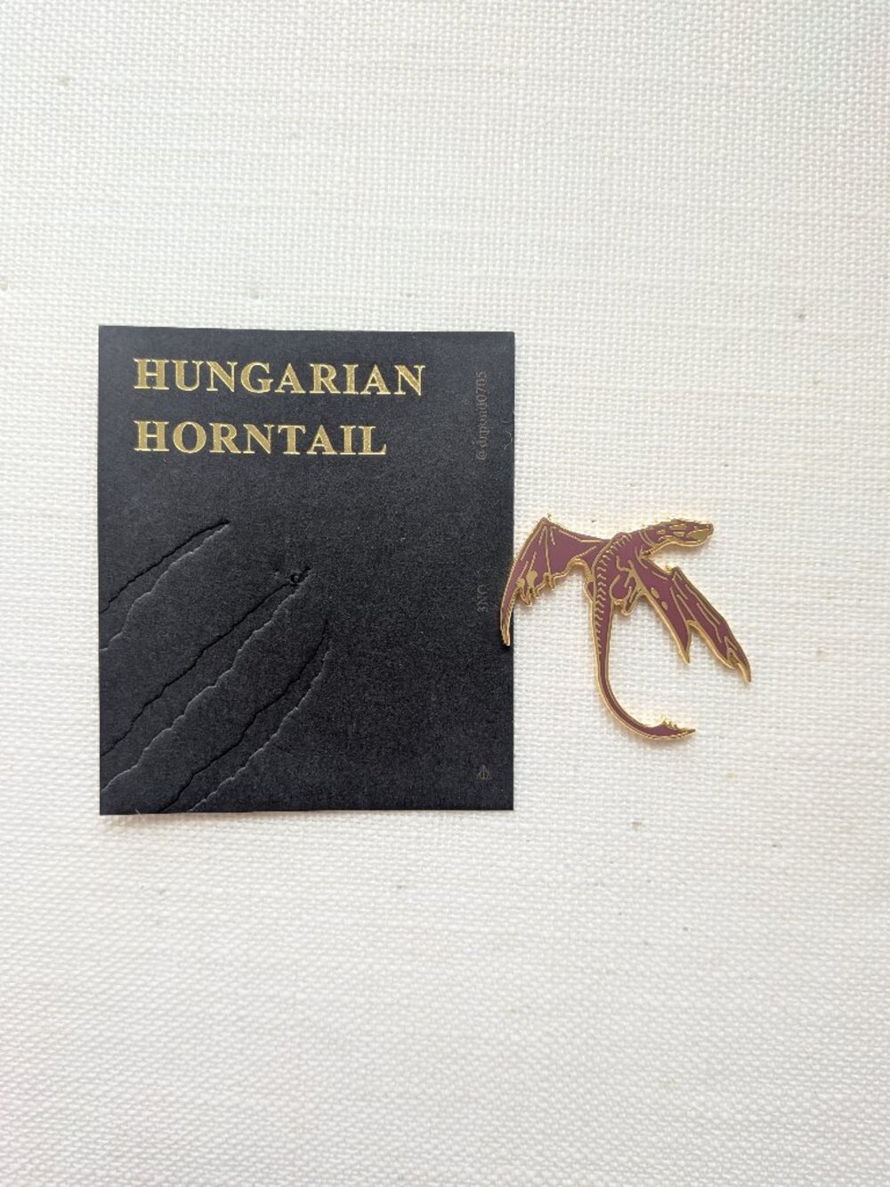 Hungarian Horntail Dragon Pin